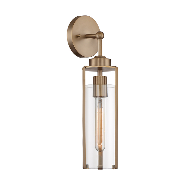 Nuvo Fixture, Indr Sconce, 1-Lght, Incandescent, 60W, 120V, T9, Medium Base, Length: 5.25 60/7151